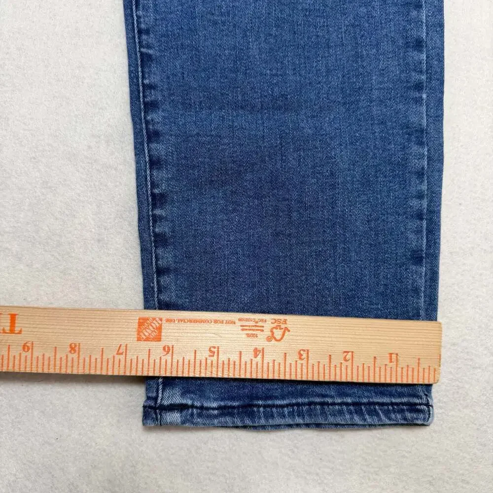 True Religion Jeans Mens 34 (Fits 34x33) Blue Rocco Skinny Moto Biker Denim